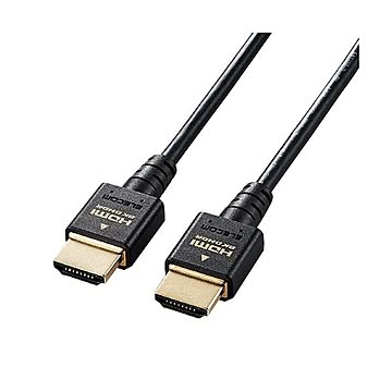 エレコム HDMI ケーブル HDMI2.1 ウルトラハイスピード スリム 8K4K対応 1m ブラック CAC-HD21ES10BK