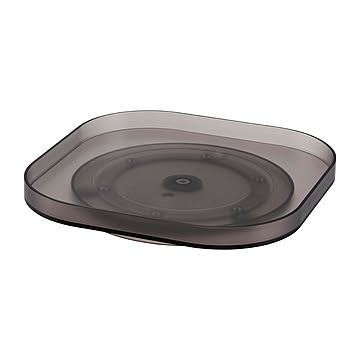 tower タワー (山崎実業) 冷蔵庫中回転式トレー スクエア Rotating Refrigerator Tray, Square 冷蔵庫内収納 キッチン 瓶 調味料 整理整頓
