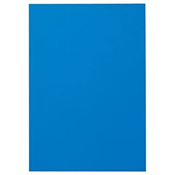 （まとめ） TANOSEE 色画用紙 四つ切 あお 1パック（10枚） 【×15セット】