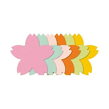 （まとめ）ササガワ ぷちカード 中 サクラ 16-7026×30セット