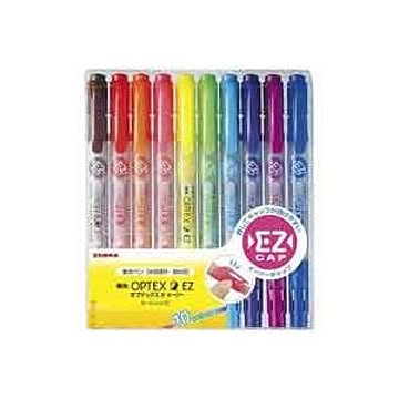 (業務用50セット) ZEBRA ゼブラ 蛍光マーカー/蛍光オプテックス2 【10色セット】 詰め替えタイプ EZ WKT11-10C