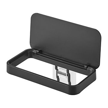 tower タワー(山崎実業) フィルムフック蓋付きポリ袋ホルダー Self-Adhesive Plastic Bag Holder With Lid ゴミ袋ホルダー 生ごみ入れ ポリ袋ホルダー