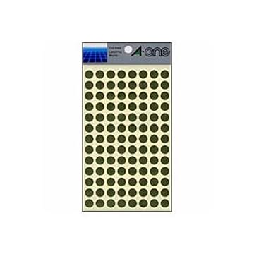 （まとめ） エーワン カラーラベル 丸型9mm径 07011 金 1P8シート（832片）入 【×10セット】