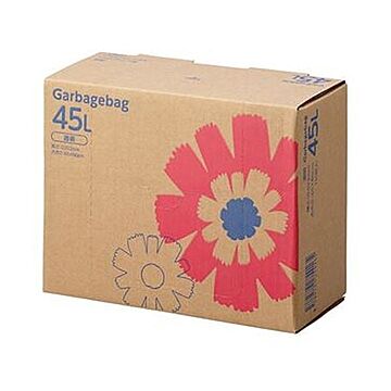 （まとめ）TANOSEE ゴミ袋 コンパクト 透明45L BOXタイプ 1箱（110枚）【×10セット】