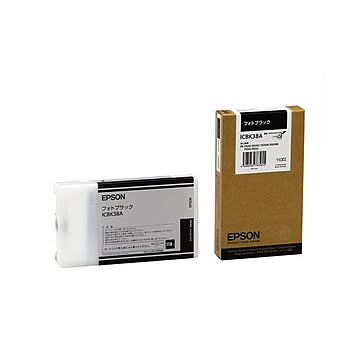 (まとめ) エプソン EPSON PX-P／K3インクカートリッジ フォトブラック 110ml ICBK38A 1個  【×10セット】