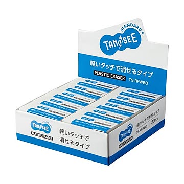 (まとめ) TANOSEE 消しゴム 中 1セット（30個） 【×10セット】