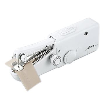 電動 ハンドミシン 縫製機 幅21×奥行5×高さ7.2cm 重さ300g 軽量 コンパクト 電池式 アミーガー SAVE プレゼント お裁縫