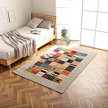 イケヒコ・コーポレーション ルシアン ラグ 133×190cm ベージュ 2352809