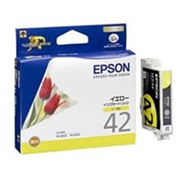 （まとめ買い）エプソン EPSON インクカートリッジ ICY42 イエロー ×4セット