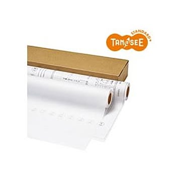 （まとめ）TANOSEE インクジェットプロッター用紙 トレペ80g A1ロール 594mm×50m 2本入×2箱