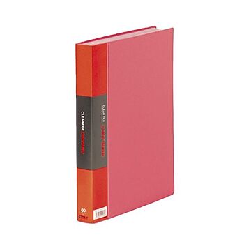 （まとめ） キングジム カラーベーストリプル A4タテ 60ポケット 背幅35mm 赤 132-3C 1冊 【×2セット】