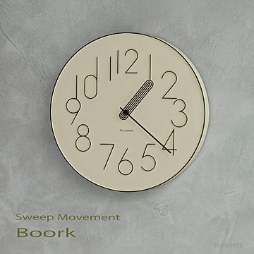  【電池ﾌﾟﾚｾﾞﾝﾄ】インターフォルム 掛け時計 連続秒針 ボールク