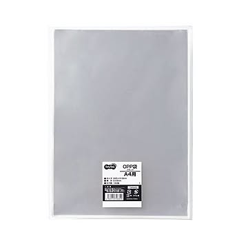(まとめ) TANOSEE OPP袋 フラット A4用 225×310mm 1セット（500枚：100枚×5パック）  【×5セット】