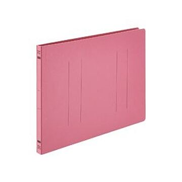 （まとめ） TANOSEE フラットファイルE A4ヨコ 150枚収容 背幅18mm ピンク 1パック（10冊） 【×10セット】