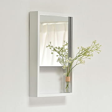 鏡 完成品 BF DECO Wall Mirror 棚付きウォールミラー BFMI0251 幅300x奥行60x高さ450mm B.Bファニシング
