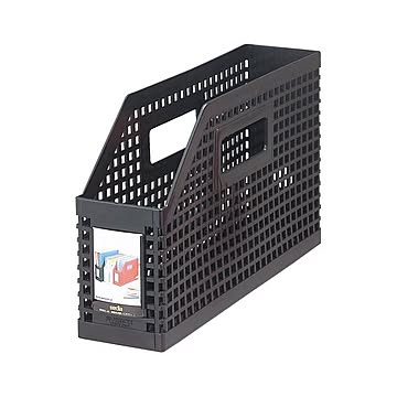（まとめ） シスボックス A4判ヨコ型（収納幅78mm） SBX-86-60 黒 1個入 【×3セット】