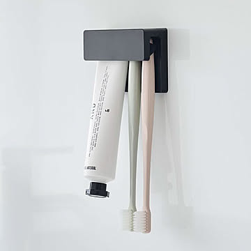 山崎実業 フィルムフック差し込み式歯ブラシ＆チューブホルダー タワー tower