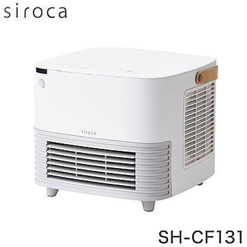 シロカ 人感センサー付き 大風量セラミックファンヒーター SH-CF131 siroca ホワイト