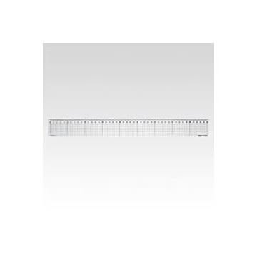（まとめ） 方眼直定規 2mm厚 CR-HR45R 1本入 【×10セット】