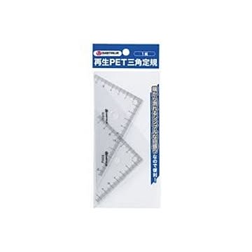 （まとめ）ジョインテックス 再生PET三角定規*20セット B265J-20【×2セット】