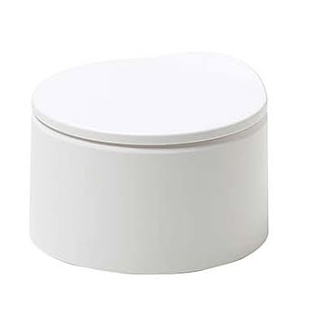 ideaco イデアコ Trash can TUBELOR flat20 チューブラー フラット20 2.2L ゴミ箱 ごみ箱 ダストボックス ゴミ袋が隠せる 蓋付き 三角コーナー キッチン向け