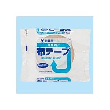 （まとめ）再生PETボトル布テープ No.168 50mm×25m 30巻