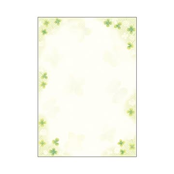 （まとめ） 和ごころ A4判 4-1016 白つめ草 10枚入 【×10セット】