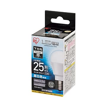 （まとめ） アイリスオーヤマ LED電球25W E17 直下 昼白 LDA2N-H-E17-2T5×10セット