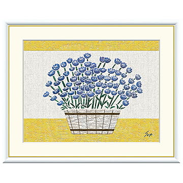 額絵 ラベンダー 佐藤沙耶 52x42cm 三幸