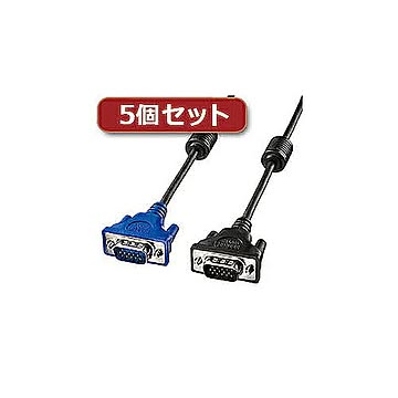 5個セット サンワサプライ ディスプレイケーブル3m KC-H3X5 管理No. 4589452971626