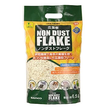 （まとめ） 広葉樹ノンダストフレーク 約6.5L （ペット用品） 【×6セット】【代引不可】