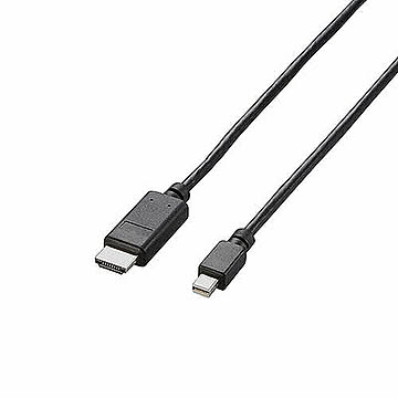 エレコム Mini DisplayPort-HDMI変換ケーブル/1m/ブラック AD-MDPHDMI10BK 管理No. 4953103462649