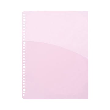 （まとめ）TANOSEEPP製ハーフポケットリフィル A4タテ ピンク 1パック(10枚) 【×20セット】