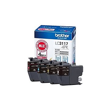 ブラザー インクカートリッジLC3117-4PK