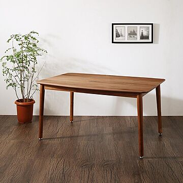 Rozel 4尺長方形ダイニングこたつテーブル 80×120cm ウォールナットブラウン