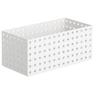 小物入れ/収納ケース ホワイト 3個セット ブリックス 〔リビング キッチン〕
