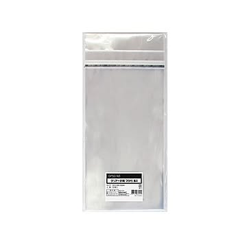 今村紙工 クリアー封筒 フタ・テープ付長3 120×235+30mm 0.05mm厚 OP50-N3 1セット（1000枚：100枚×10パック） 【×10セット】