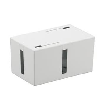 バッファロー(サプライ) ケーブルボックス 電源タップ＆ケーブル収容 Sサイズ ホワイト BSTB01SWH