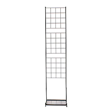 プランター台付 フェンス 組立式 グラフ IF-GR020-BLK 幅420x奥行355x高さ1920mm 住まいスタイル