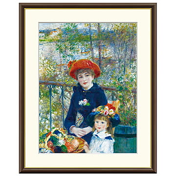 額絵 テラスにて ピエール＝オーギュスト・ルノワール 52x42cm 三幸