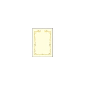 ササガワ OA賞状用紙/賞状用紙 雲なし クリーム A3判 横書用 100P