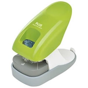 （まとめ）プラス ペーパークリンチ SL-112A グリーン×2セット