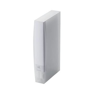 (まとめ) エレコム DVD／CD用ディスクファイル 48枚収納 クリア CCD-FS48CR 1個  【×10セット】