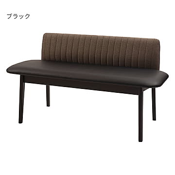 東谷 背付ベンチ JPC-152 幅118x奥行52.5x高さ65cm ブラック