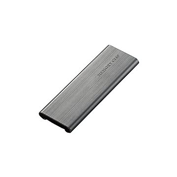 （まとめ） エレコム メモリカードケース/メモリークリップ/microSD/アルミタイプ/スライドオープン式/クリップ付/Sサイズ/ブラック CMC-SDCAL03BK 【×2セット】