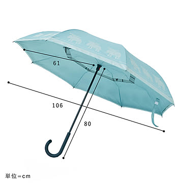 Paraplu（パラプル） 晴雨兼用 逆さに開く2重傘 moz m11099