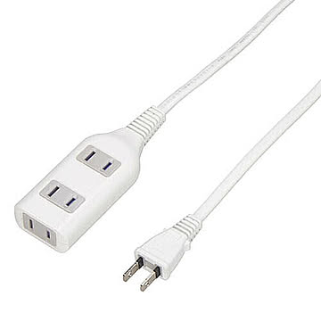 YAZAWA テーブルタップ3個口5m ホワイト HSL305WH 管理No. 4966307360116