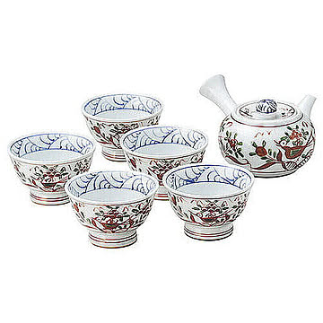 光玉窯 古伊万里写し絵急須茶器揃 管理No. 4948545274080