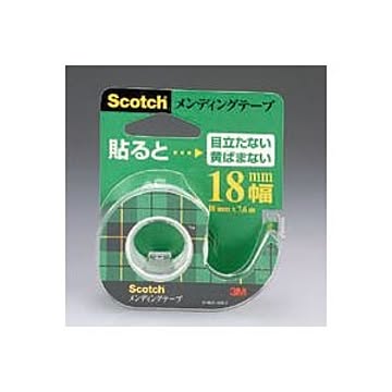 （まとめ） 住友スリーエム スコッチ(R)メンディングテープ （小巻）テープカッター付き 巻芯径25mm CM-18 1個入 【×20セット】