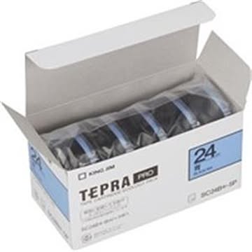 (業務用5セット) キングジム テプラ PROテープ/ラベルライター用テープ 【幅：24mm】 5個入り カラーラベル(青) SC24B-5P